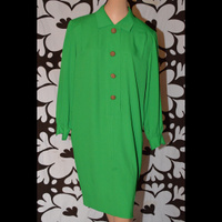 Green dress with collar